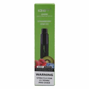 Strawberry Kiwi Ice - IGET Legend 4000 Disposable Vape at PuffingNow