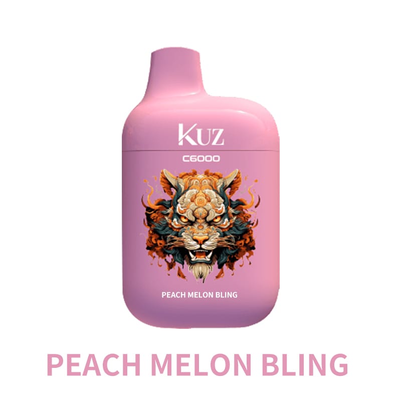 PEACH MELON BLING - KUZ C6000 Disposable Vape at PuffingNow