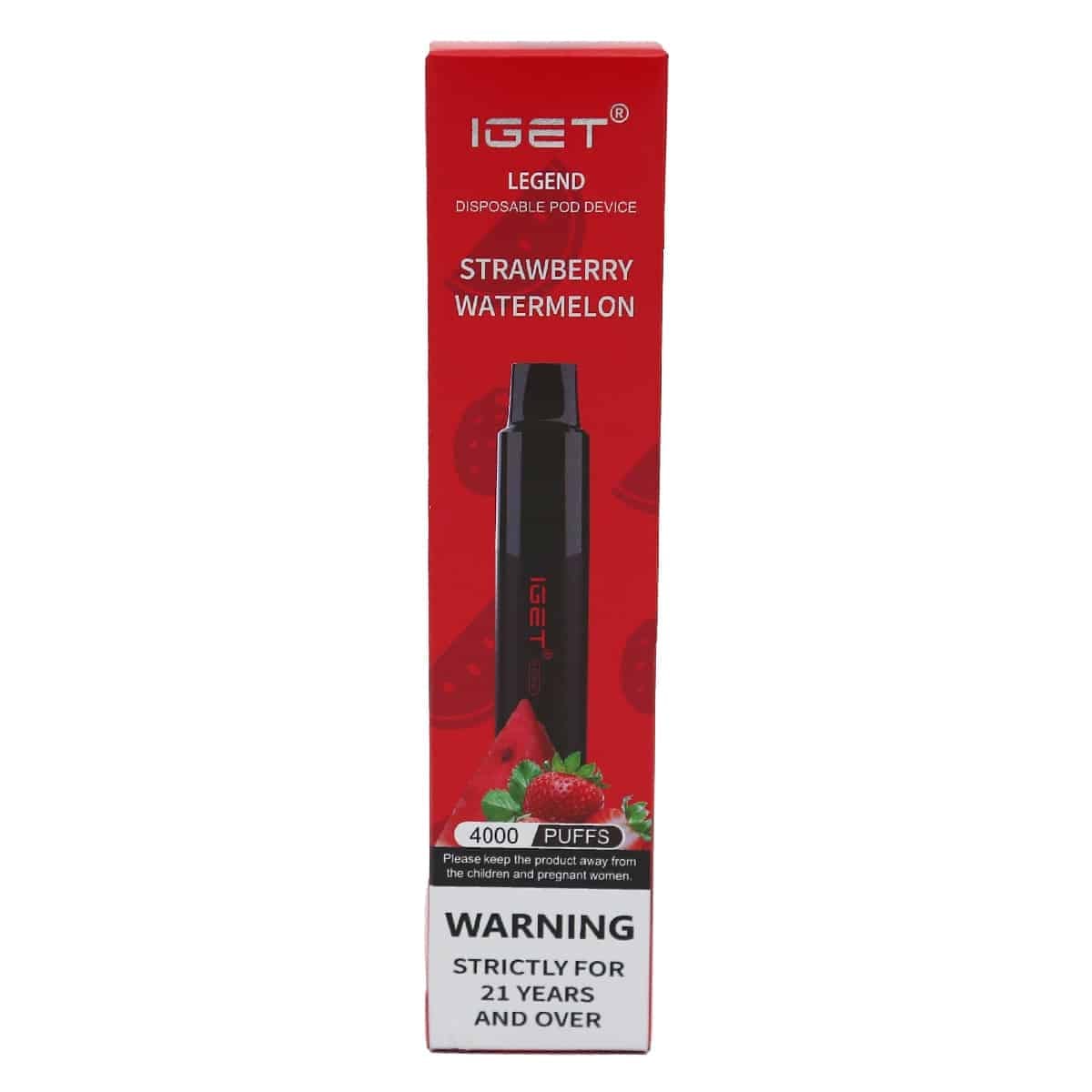 Strawberry Watermelon - IGET Legend 4000 Disposable Vape at PuffingNow