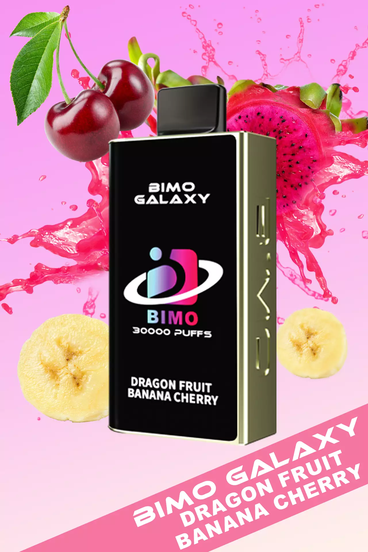 BIMO Galaxy 30000 - Dragon Fruit Banana Cherry Disposable Vape at PuffingNow