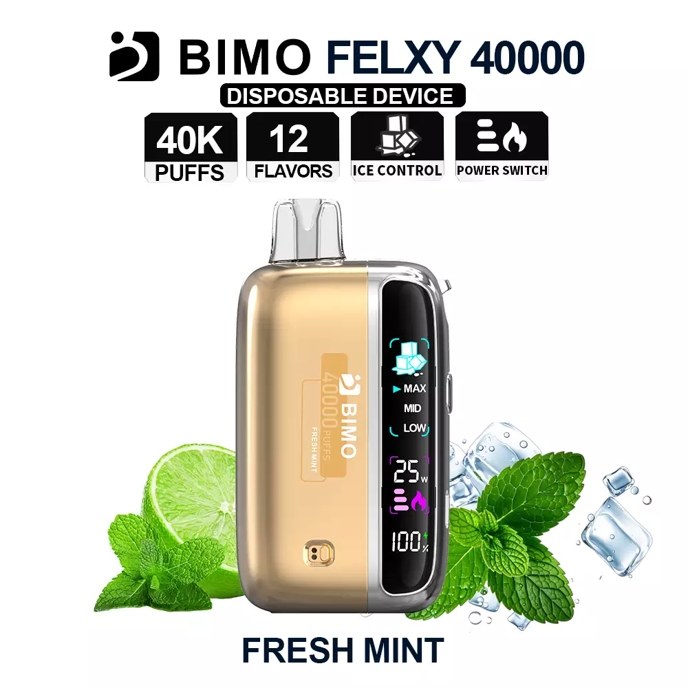 Fresh Mint - BIMO Felxy 40000 Kit Disposable Vape at PuffingNow