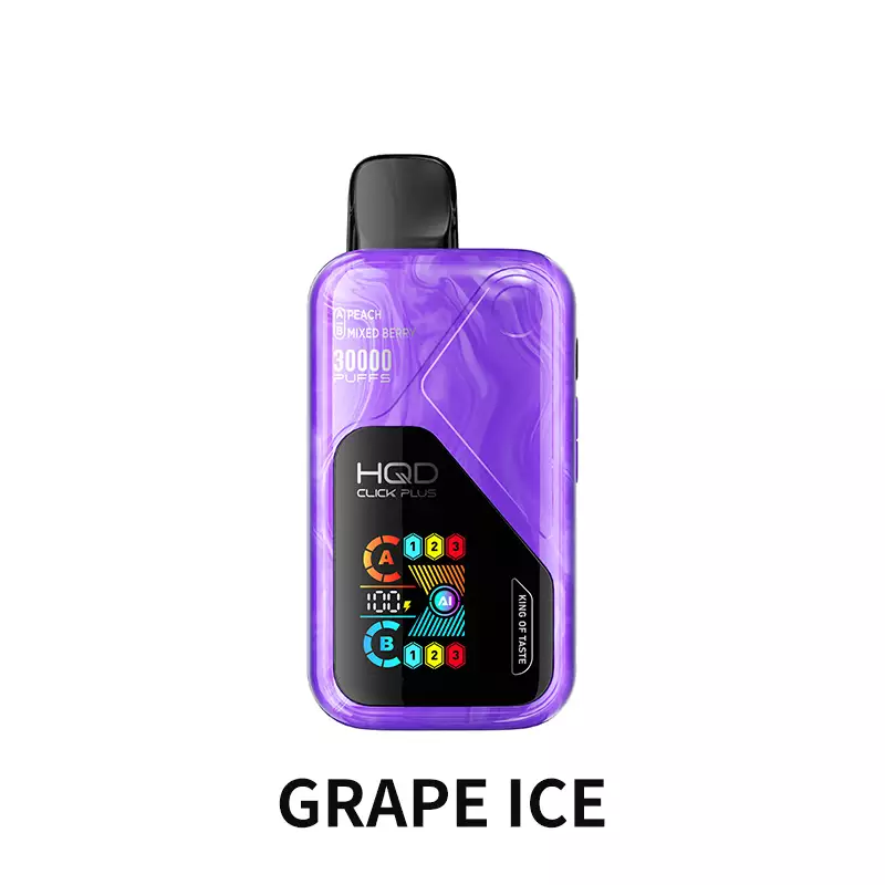 Disposable vape product card in Grape Ice flavour