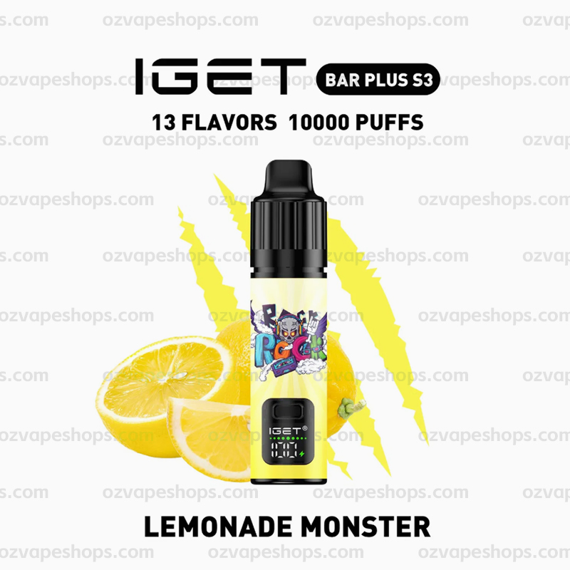 Lemonade Monster - IGET Bar Plus S3 Kit Disposable Vape at PuffingNow