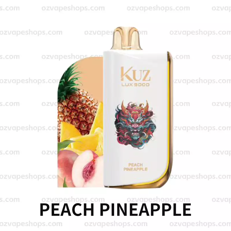 PEACH PINEAPPLE - KUZ Ultra 9000 Disposable Vape at PuffingNow