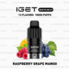 Raspberry Grape Mango - IGET Bar Plus S3 Pod Disposable Vape at PuffingNow
