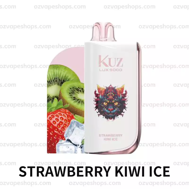 STRAWBERRY KIWI ICE - KUZ Ultra 9000 Disposable Vape at PuffingNow