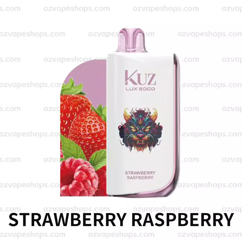 STRAWBERRY RASPBERRY - KUZ Ultra 9000 Disposable Vape at PuffingNow