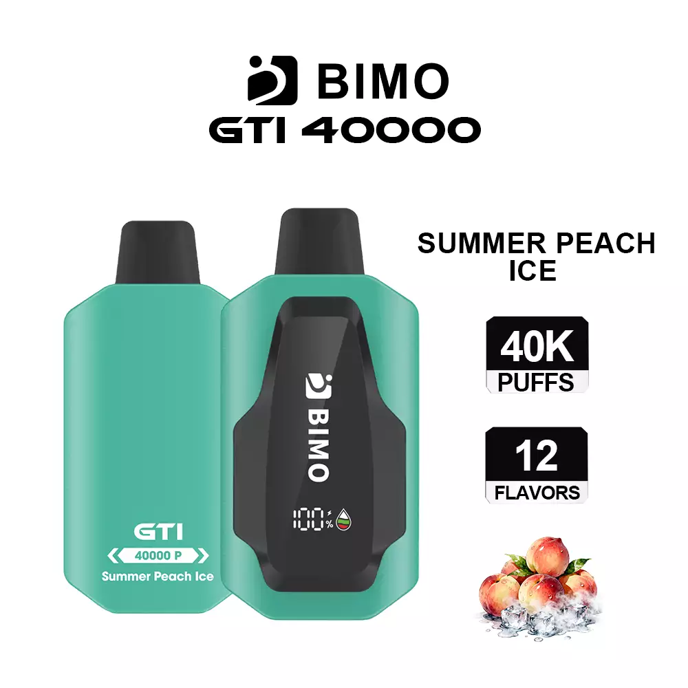 Summer Peach Ice - BIMO GTI 40000 Disposable Vape at PuffingNow