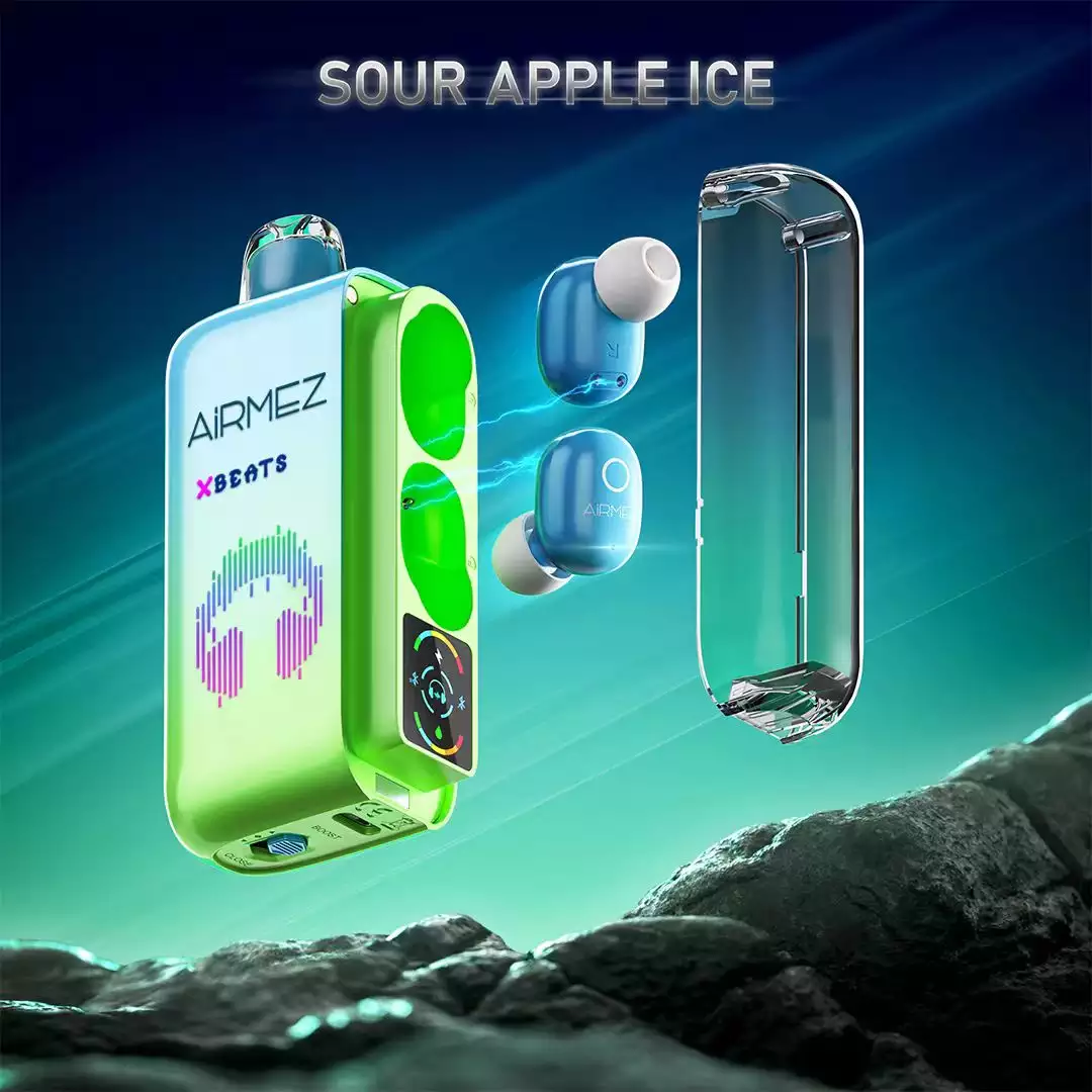 Sour Apple Ice - Airmez Xbeats 40000 Disposable Vape at PuffingNow