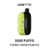 Cherry Snow Pear Ice - IGET Moon K5000 Disposable Vape at PuffingNow
