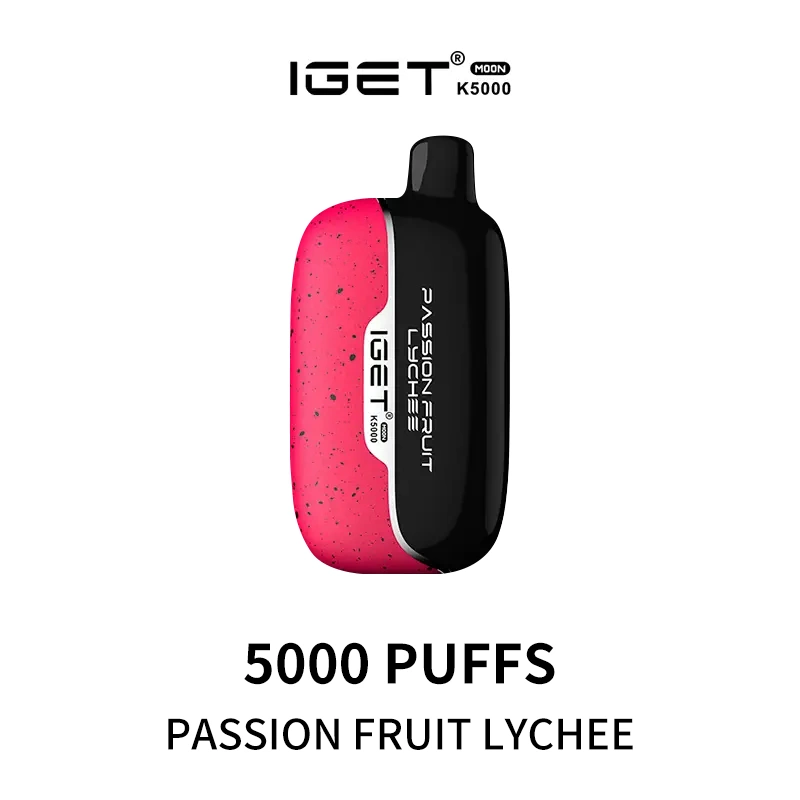 Passion Fruit Lychee - IGET Moon K5000 Disposable Vape at PuffingNow